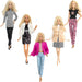 Barbie Doll Outfits Wear Casual Dress Shirt Skirt Toy Doll Clothes