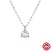 Crystal Zircon Sterling Silver Pendant Necklace Women's Fashion Jewelry