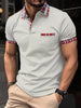 Men's Casual Short-Sleeved Polo Shirt Office Fashion Lapel T-Shirt