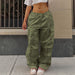 Women's Clothing Oversized Plus Size Low Waist Loose Baggy Cargo Sweatpants