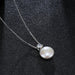 Natural Freshwater Pearls Pendant Necklace Princess Style Zircon Pendant Jewelry