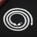Sterling Silver Luxury Design Noble Necklace Men Woman Chain Necklace Jewelry