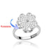 Vintage Zircon Adjustable Rings Women's Stainless Steel Jewelry