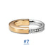 Women's Luxury Bracelet Earrings Ring Rotating Diamond Open Irregular Jewelry