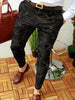 Men's Business Casual Trousers Geometric Pattern Print Straight Long Pants