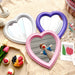 Love Mirror Wall Mounted Dual-Use Makeup Vanity Mirror Girl Room Wall Decoration Mirror