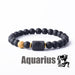 12 Zodiac Sign Bracelet Homme Constellation Bracelet Jewelry