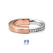 Women's Luxury Bracelet Earrings Ring Rotating Diamond Open Irregular Jewelry