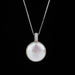 Natural Freshwater Pearls 12-13mm Pendant Sterling Silver Women's Jewelry