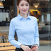Women Shirts Long Sleeve Tops Office Lady Blouses Shirts