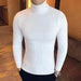 Korean Fashion Sweater Men's Casual Vintage Style Wool Turtleneck Sweaters
