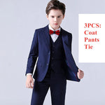 Boys 3 Pieces Suit Set Plaid Wedding Party Suit Kids Formal Tuxedo