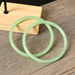 2Pcs/Set Natural Jade Bangles Retro Simple Glass Bangles Women's Jewelry