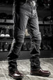 Men's Biker Jeans Denim Stretch Trousers Off-Road Motorcycle Denim Pants