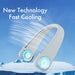 Portable Hanging Neck Fan Fast Cooling USB Rechargeable Wearable Cooler