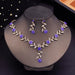 Gorgeous Crystal Tiaras Bridal Jewelry Sets Women's Crown Necklace Earrings Jewelry