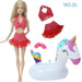 Swimming Rings Swimsuits Bikini Slipper Chair Barbie Doll Accessories Toy