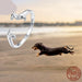 Sterling Silver Cute Dachshund Ring Women 14K Gold Plated Adjustable Ring Jewelry