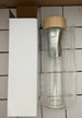 Stainless Steel Double Wall Water Bottle – Travel Tea Infuser with Bamboo Lid