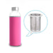 High-Temperature Resistant Glass Sport Water Bottle with Tea Infuser