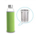High-Temperature Resistant Glass Sport Water Bottle with Tea Infuser