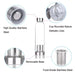 High-Temperature Resistant Glass Sport Water Bottle with Tea Infuser