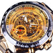 Mechanical Sport Design Bezel Fashion Watch Mens Luxury Wristwatch
