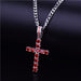 Cross Pendant Gold Silver Plated Copper Material Hip Hop Pendant Jewelry