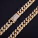 Men's Heavy Iced Zircon Cuban Link Necklace Choker Bling Hip Hop Jewelry