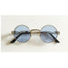 New Fashion Gothic Unisex Steampunk HD Mirror Round Sunglasses