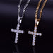 Cross Pendant Gold Silver Plated Copper Material Hip Hop Pendant Jewelry
