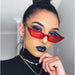 Red Shades Small Cat Eye Sunglasses Vintage Women Sunglasses