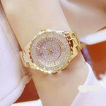 Women Watches Luxury Brand Diamond Quartz Ladies Rose Gold Stainless Steel Watch