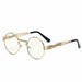 New Fashion Gothic Unisex Steampunk HD Mirror Round Sunglasses