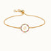 Colorful Rainbow Zircon Initial Letter Bracelet Jewelry For Women