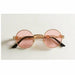 New Fashion Gothic Unisex Steampunk HD Mirror Round Sunglasses