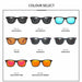 Brand Design Polarized Sunglasses Men Women Trendy Square Mirror Sun Glasses