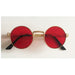 New Fashion Gothic Unisex Steampunk HD Mirror Round Sunglasses