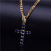 Cross Pendant Gold Silver Plated Copper Material Hip Hop Pendant Jewelry