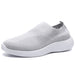 Breathable Mesh Platform Sneakers Women Slip-On Soft Casual Running Shoes