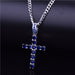 Cross Pendant Gold Silver Plated Copper Material Hip Hop Pendant Jewelry