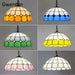 Tiffany Simple Pendant Light Mediterranean Stained Glass Hanging Lamp Home Decor