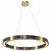Luxury PREMIUM Black-Gold Stainless Steel Chandelier Pendant Kitchen Living Room Decoration Modern LED Luminaire