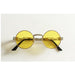 New Fashion Gothic Unisex Steampunk HD Mirror Round Sunglasses