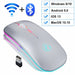 Wireless Mouse RGB Rechargeable Bluetooth LED Backlit Ergonomic Gaming Mouse