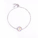 Colorful Rainbow Zircon Initial Letter Bracelet Jewelry For Women