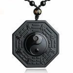 Black Obsidian Necklace Pendant Jewelry For Men & Women
