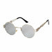 New Fashion Gothic Unisex Steampunk HD Mirror Round Sunglasses