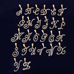 Cursive Letter Pendant Necklaces Charm Men Women Fashion Jewelry With Rope Chain