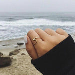 Bague Homme Wave Ring Women Jewelry Stainless Steel Mermaid Ring - Atom Oracle